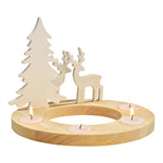 Adventi dekoráció- Porcelán erdő 23x17x23cm