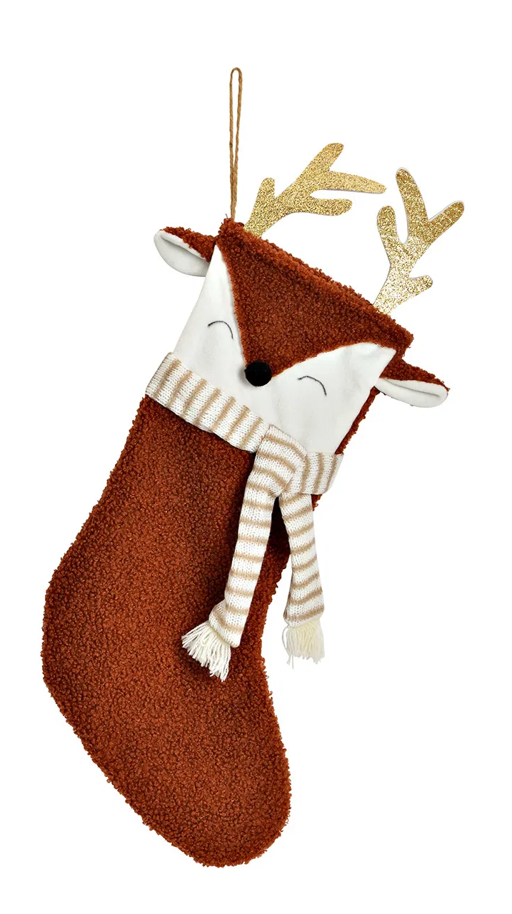 Karácsonyi zokni - Vörös rénszarvas
