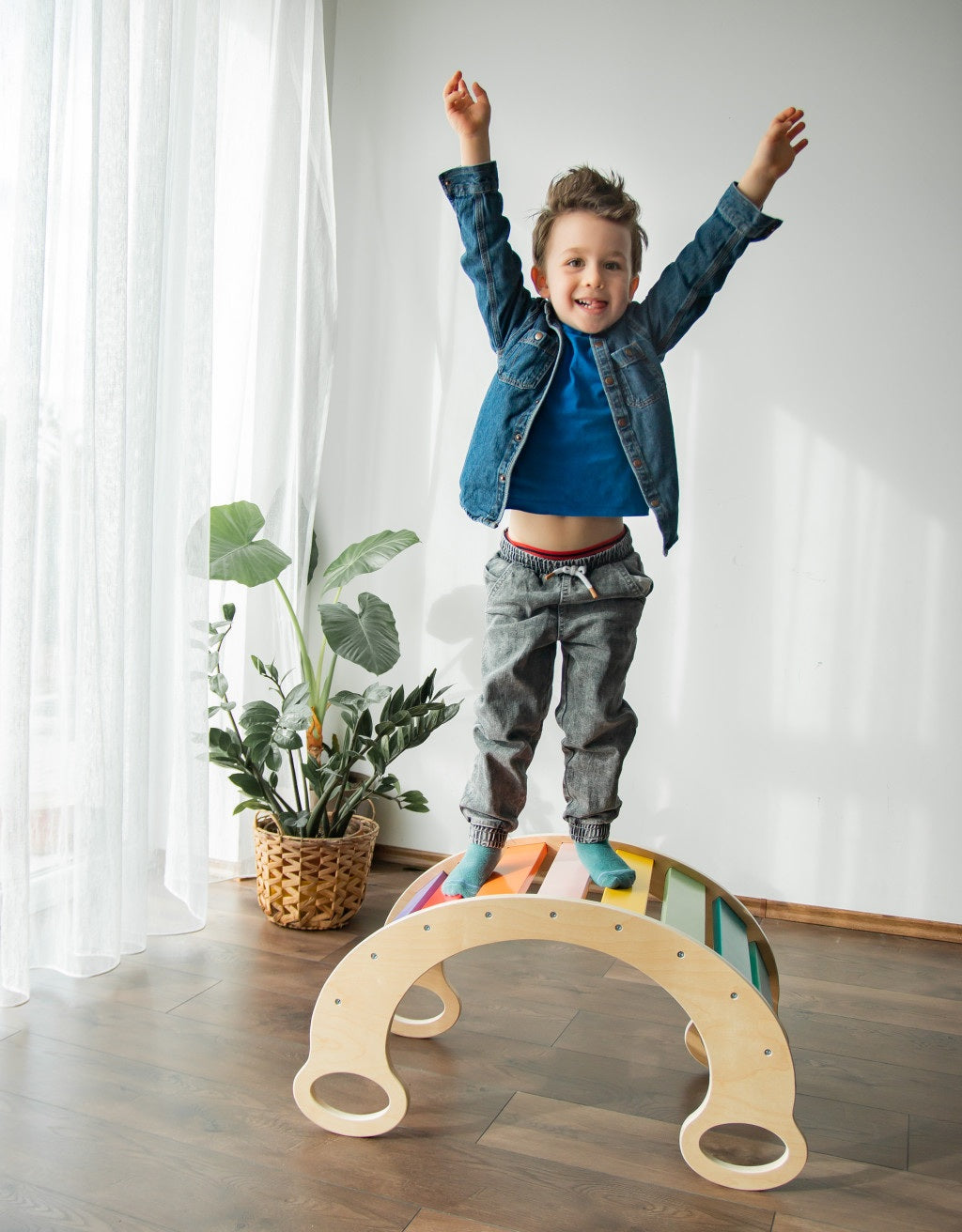 Gyerek játék - Montessori hinta- Szivárvány