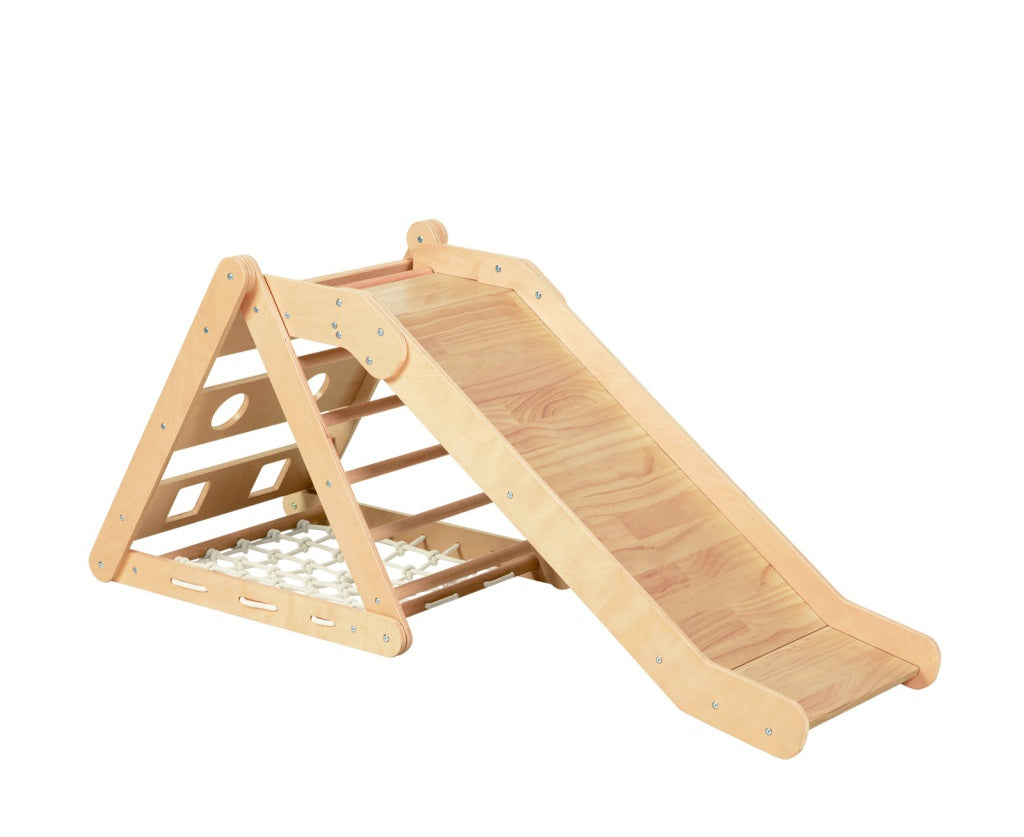 Gyerek játék - Montessori háromszög mászóka csúszdával