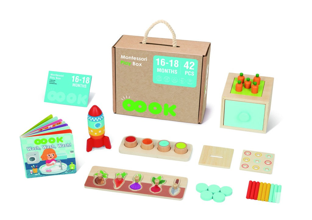 Montessori Oktatódoboz 16-18 hónapos gyerekeknek