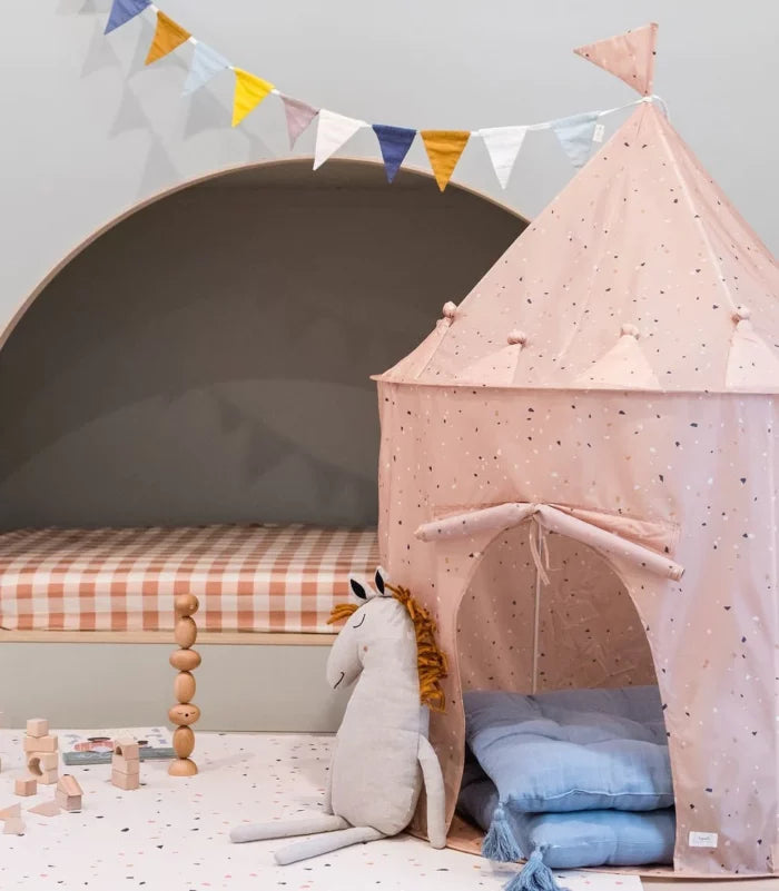 Gyerek újrahasznosított pop up sátor- Terrazzo clay