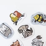 Wee Gallery állatos baba puzzle összeillesztve