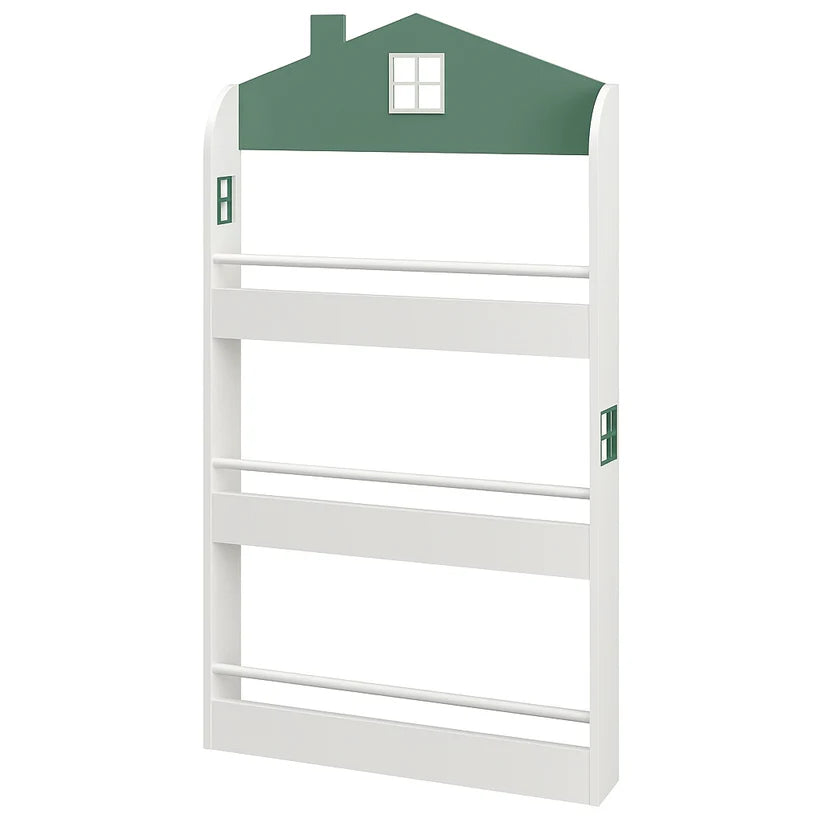 Házikó könyvespolc – 4 polccal (60x39x91.5 cm)