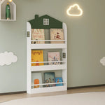 Házikó könyvespolc – 4 polccal (60x39x91.5 cm)