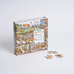 Környezetbarát karton puzzle poszterrel kiegészítve
