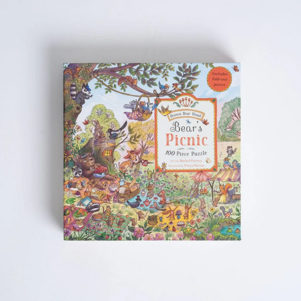 Magic Cat Bear’s Picnic macis puzzle, 100 darabból áll