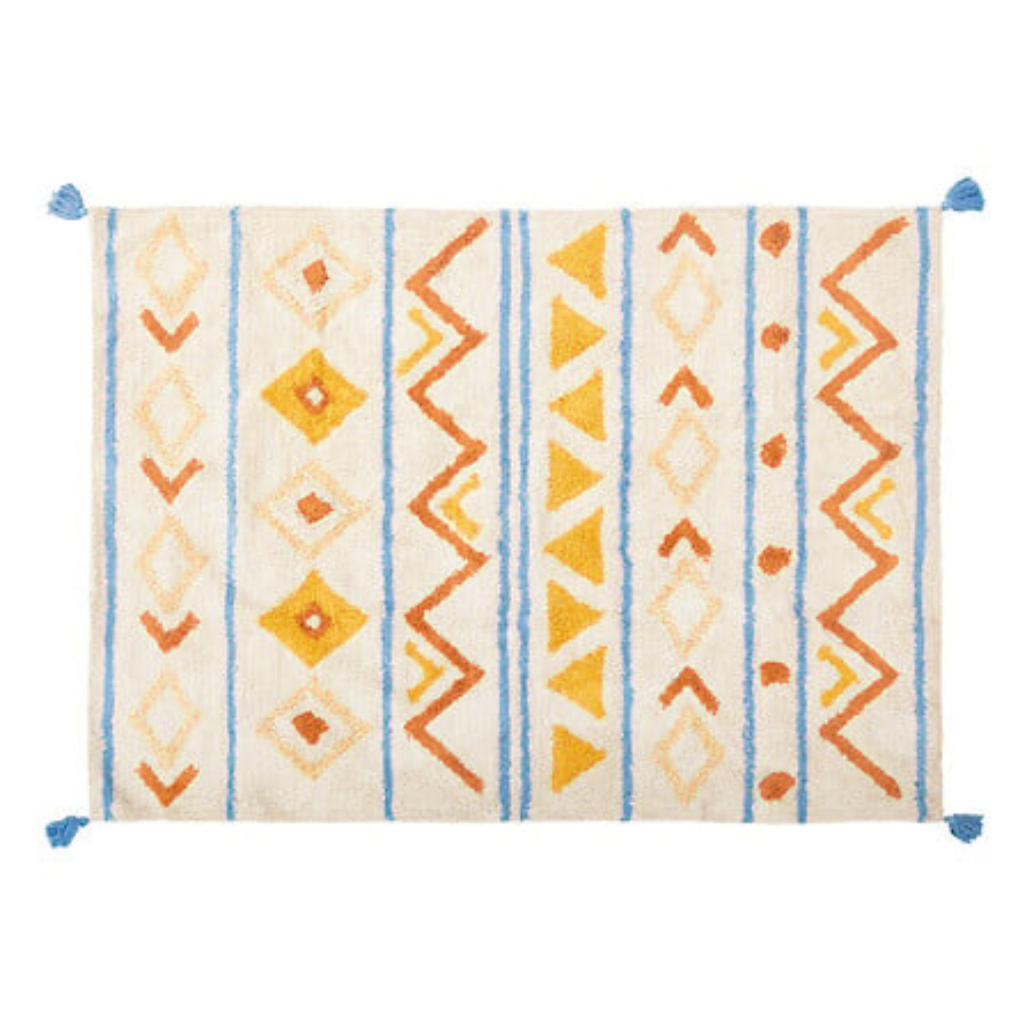 Marrakech tuftolt gyerekszőnyeg 120x170 cm – színes mintás pamutszőnyeg