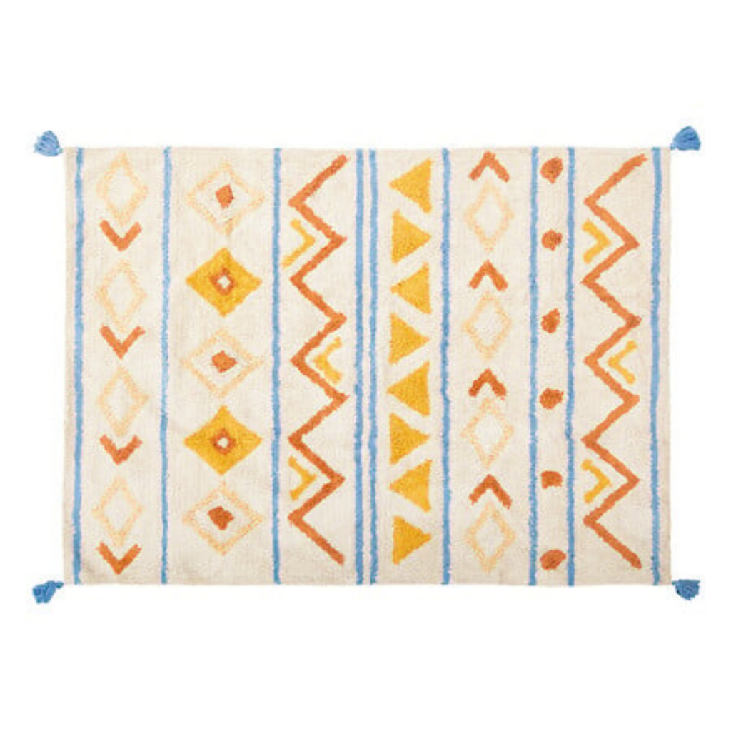 Marrakech tuftolt gyerekszőnyeg 120x170 cm – színes mintás pamutszőnyeg