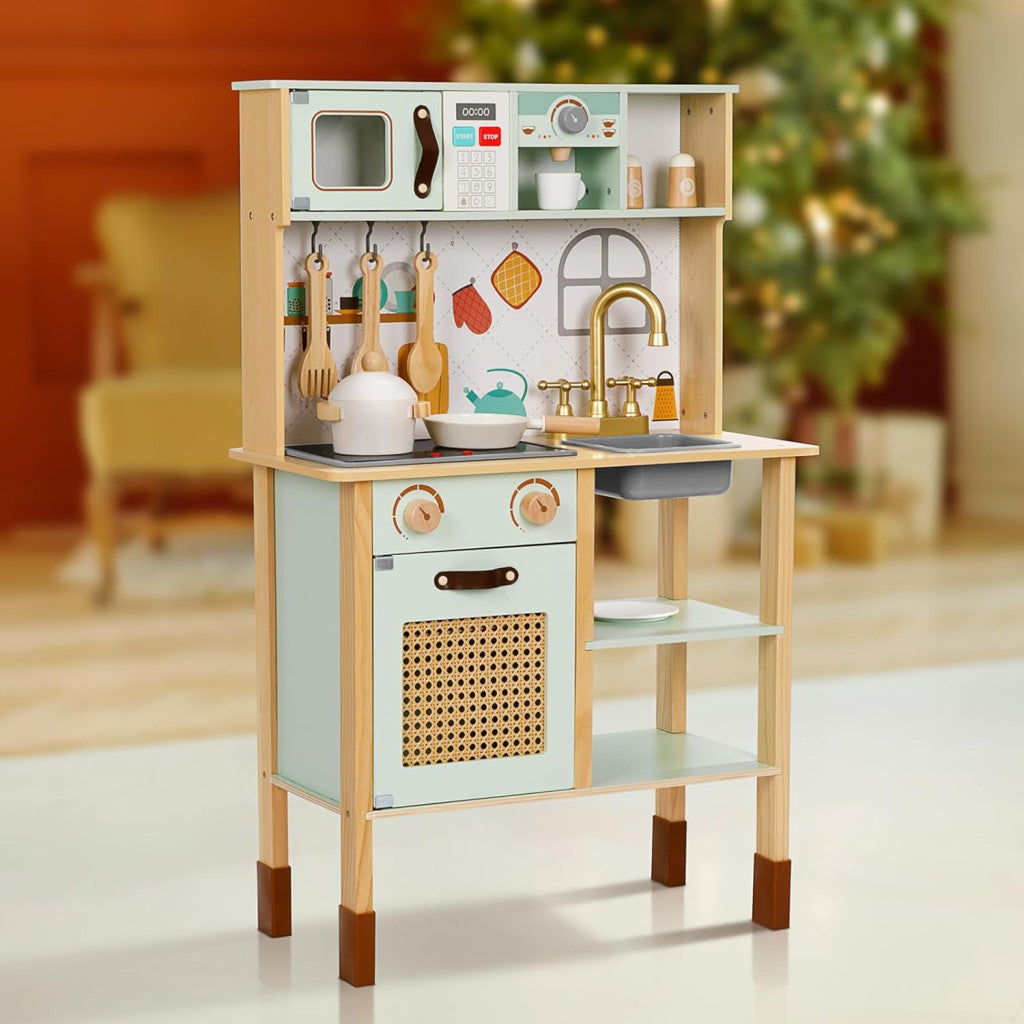 Gyerekkonyha fából- Pasztell