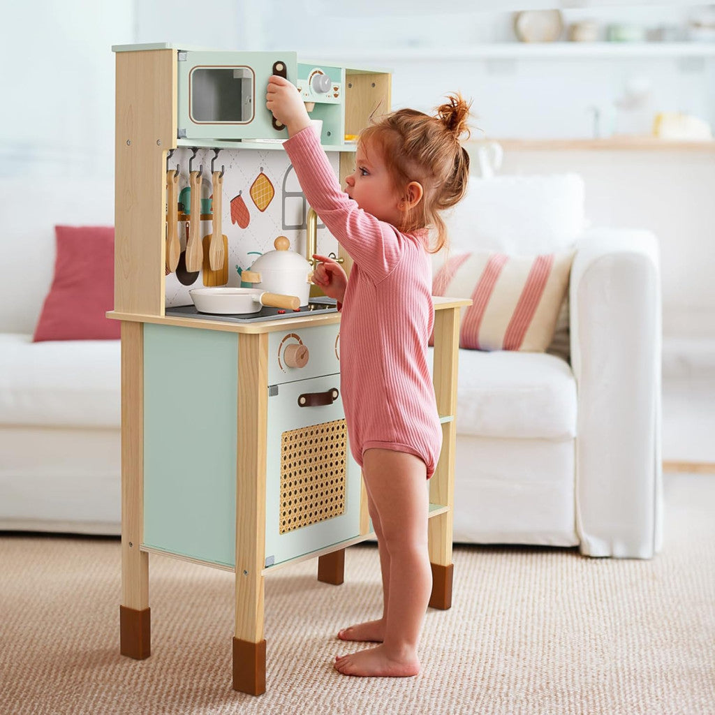 Gyerekkonyha fából- Pasztell