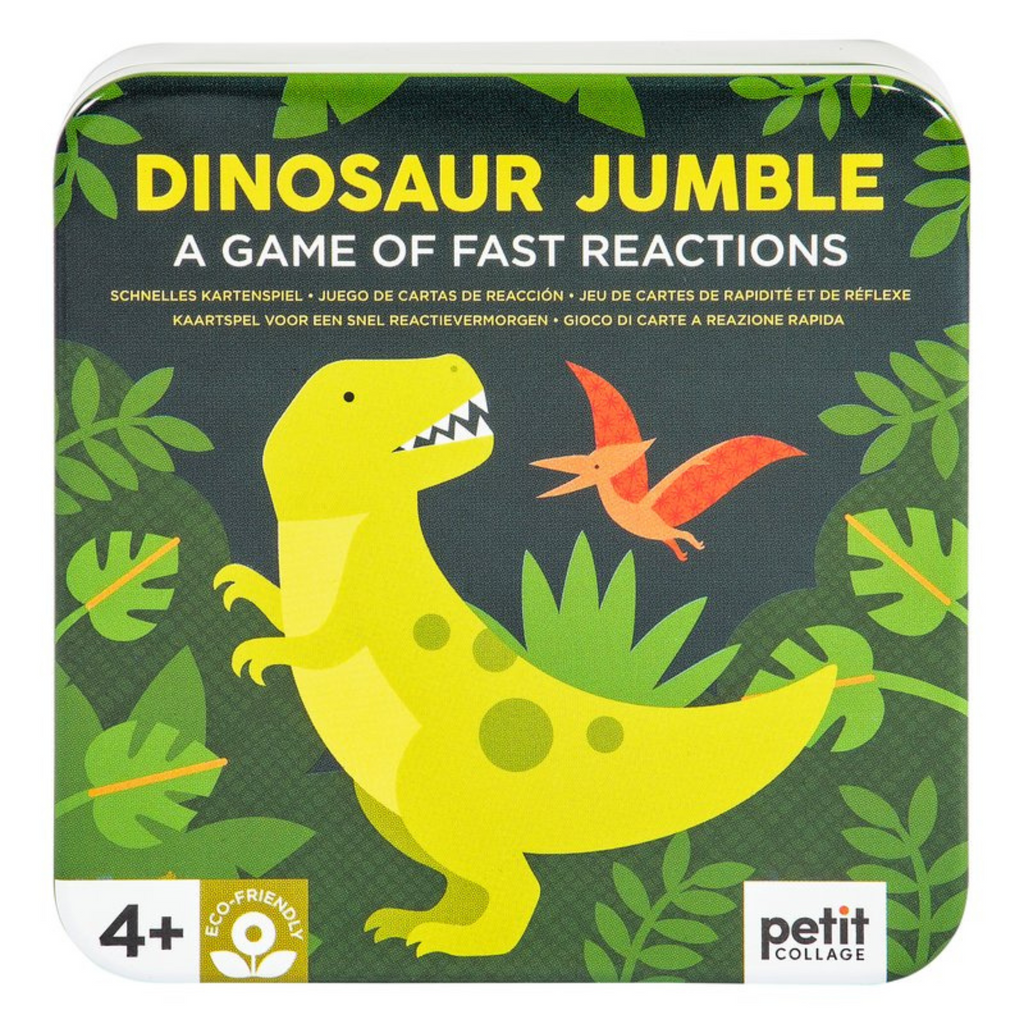 Petit Collage Dinosaur Jumble dínós gyorsasági kártyajáték gyerekeknek