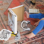 Wee Gallery baba kirakó kisállatokkal, 2 darabos puzzle gyerekeknek