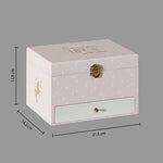 Gyerek zenélő ékszertartó doboz fiókkal és tükörrel- Unikornis