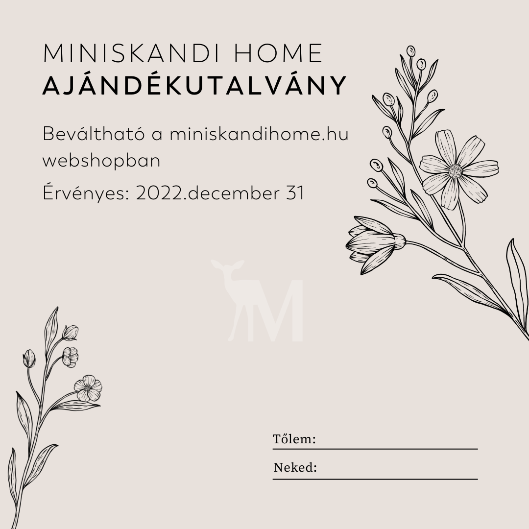 Miniskandi Home Ajándékutalvány 5000 Ft