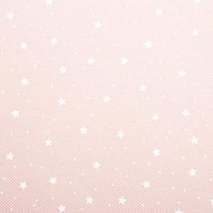 Textil tároló doboz - Rózsaszín csillagos